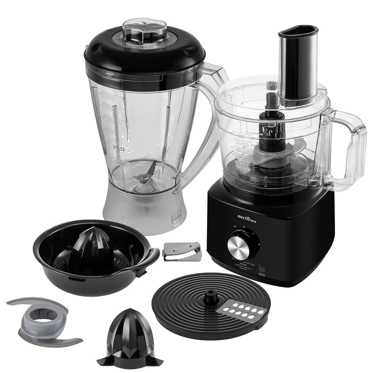 Encontraproduto.com.br - Multiprocessador Britânia All In One BMP900P Preto 900W