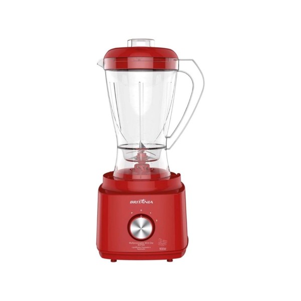 Encontraproduto.com.br - Multiprocessador Britânia All in One BMP900 900 W 2 Velocidades Vermelho 220 V