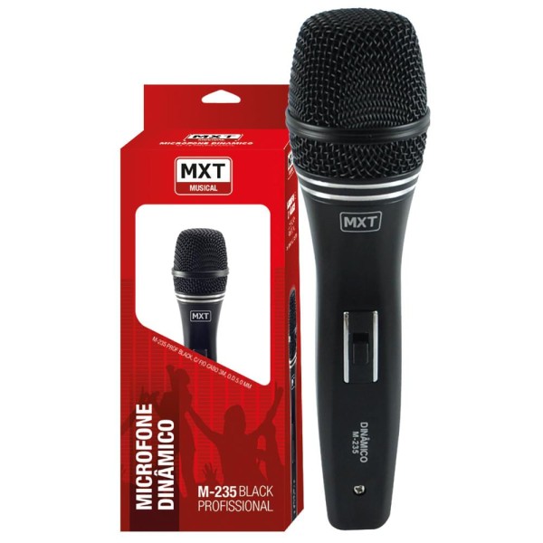 Encontraproduto.com.br - Microfone Dinamico Com Fio M-235 Profissional Cabo 3M O.D.5.
