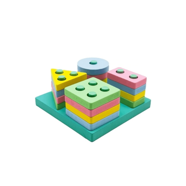 Encontraproduto.com.br - BRINQUEDO EDUC ENCAIXE DIVERTIDO FORMAS E CORES R.336.16.199