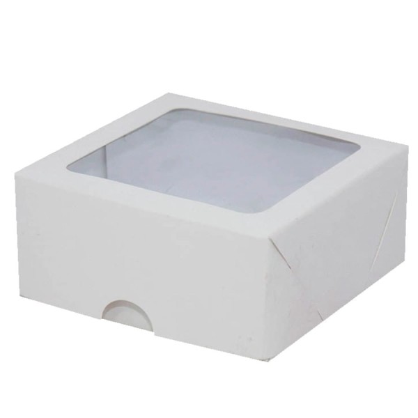 Caixa S16 com Visor 7x7x3cm Branca com 10 un ASSK