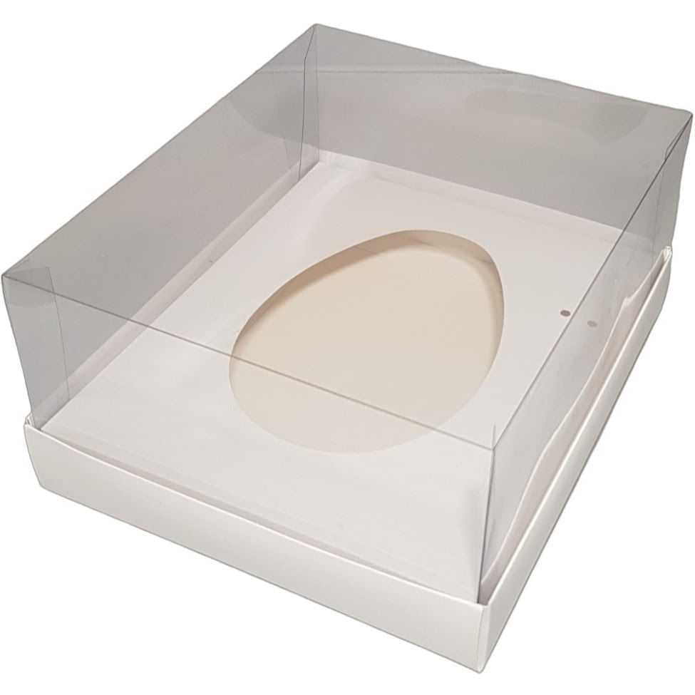 Encontraproduto.com.br - Caixa Base 1 Ovo de Colher 500g Branco Liso com 5 un ASSK