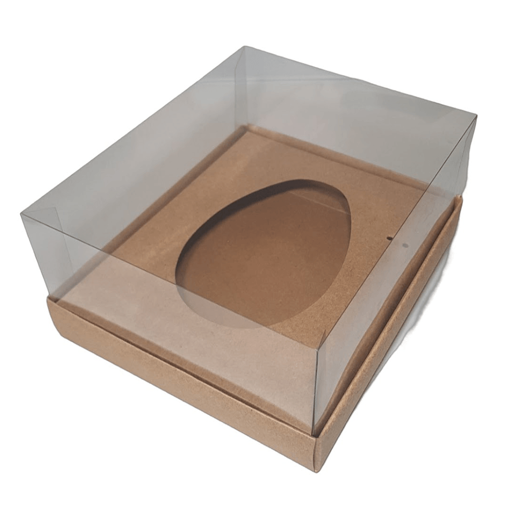 Encontraproduto.com.br - Caixa Base 1 Ovo de Colher 500g Kraft Liso com 5 un ASSK