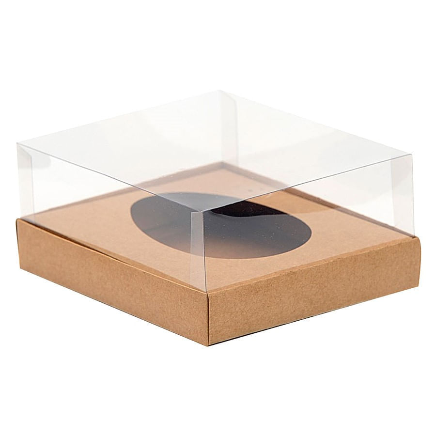 Caixa Base 1 Ovo de Colher 350g Kraft Liso com 5 un ASSK