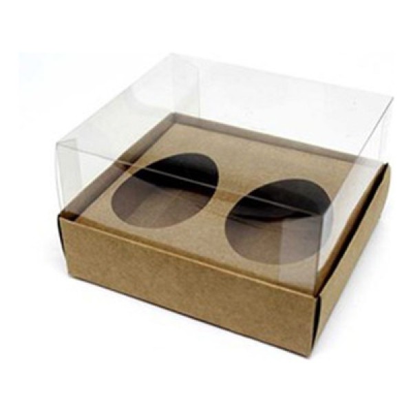 Encontraproduto.com.br - Caixa Base 2 Ovos de Colher 50g Kraft com 5 un ASSK