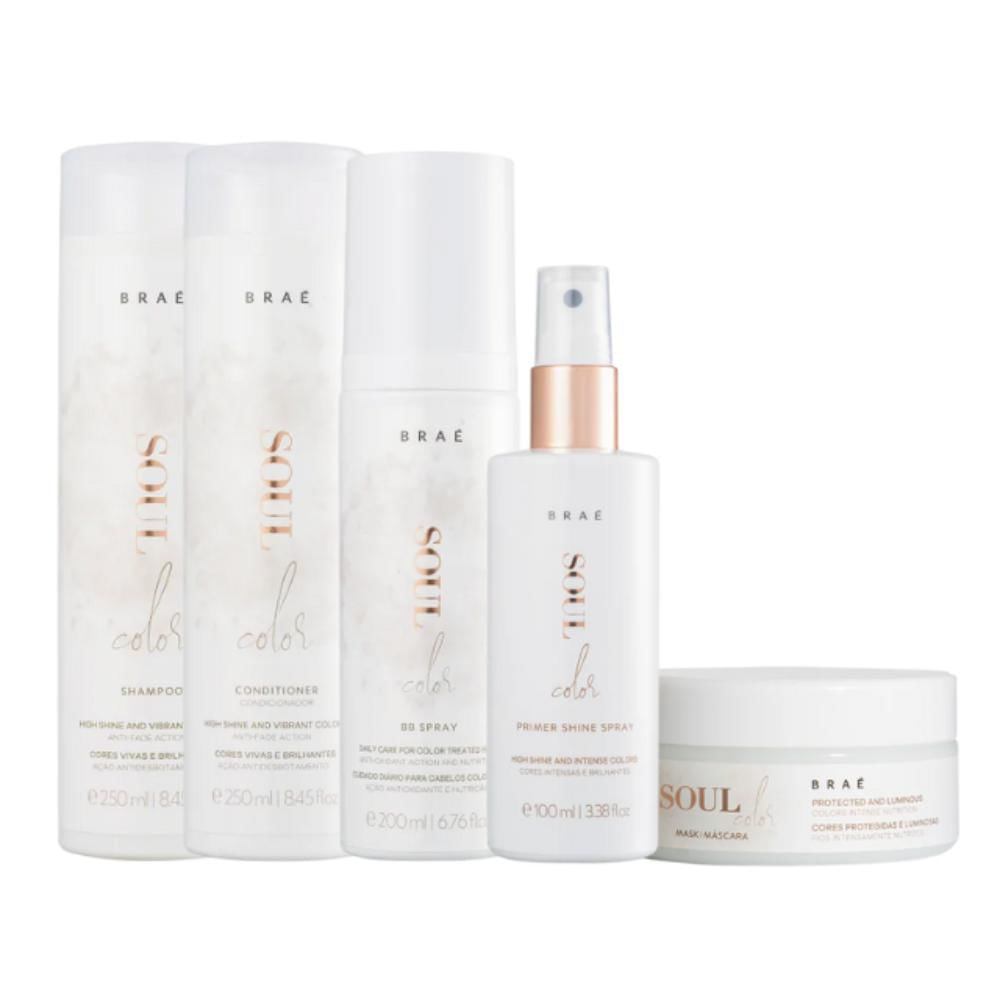 Kit Braé Soul Color Shine Treatment (5 Produtos)