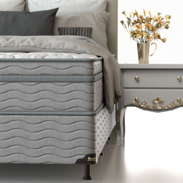 Encontraproduto.com.br - Conjunto Box Solteiro Mola Ensacada Probel Collin
