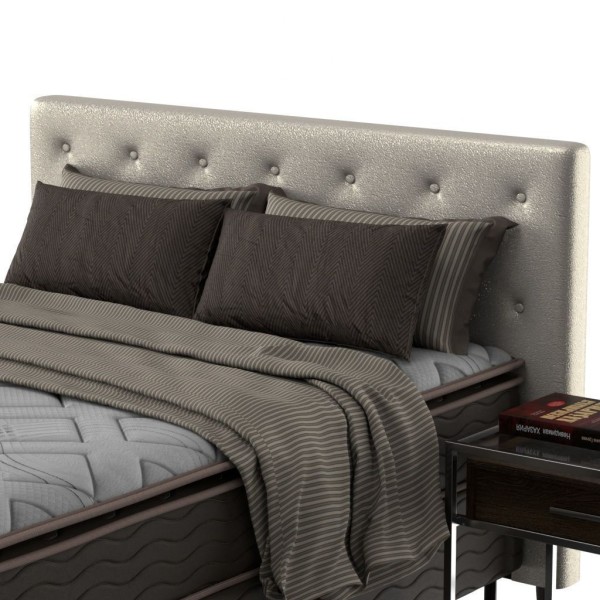 Encontraproduto.com.br - Cabeceira King Estofada Hampton Probel Corino