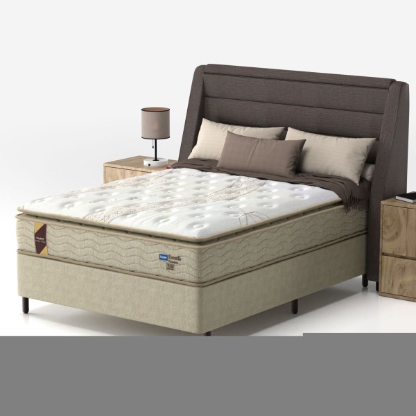 Encontraproduto.com.br - Conjunto Box Casal Mola Ensacada Probel Excede Premium