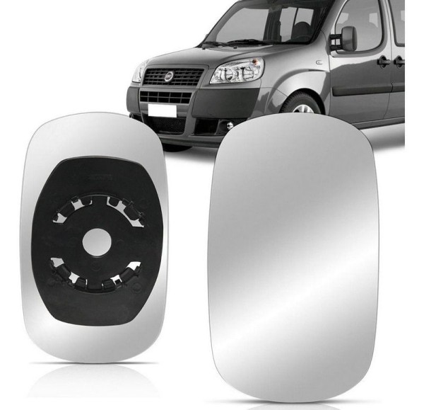 Encontraproduto.com.br - VIDRO RETROVISOR LD (C/BASE) / FIAT DOBLO 01- / SPJ EB296