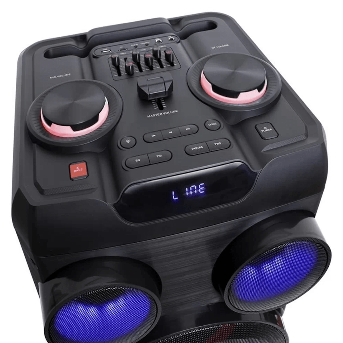 Encontraproduto.com.br - Caixa Ativa Torre TWS Bluetooth 2500W XT-2212T - Polyvox