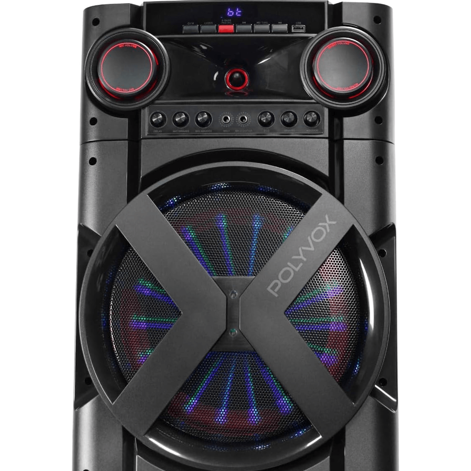 Encontraproduto.com.br - Caixa Amplificada Polyvox Torre Xt-2000t 2000w