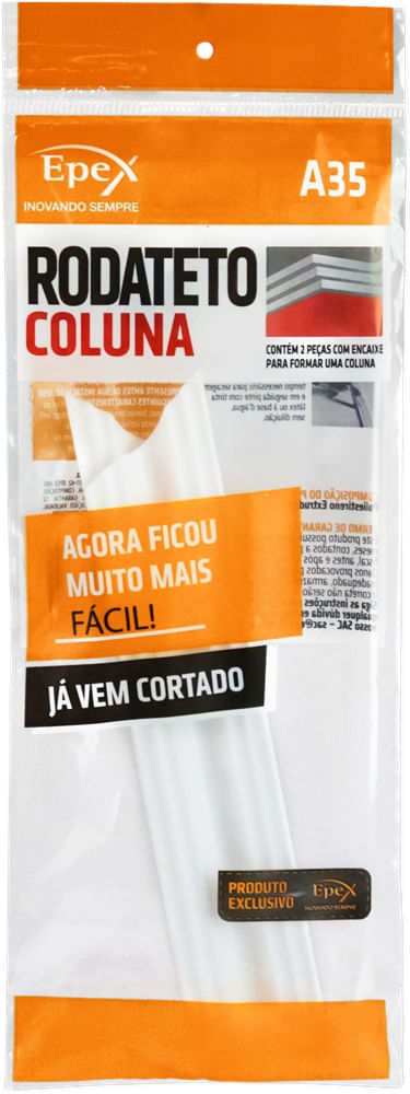 Encontraproduto.com.br - Roda Teto de Poliestireno Epex A35 24cm Pacote com 2 Unidades