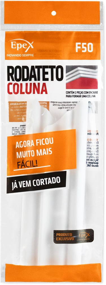 Encontraproduto.com.br - Roda Teto de Poliestireno Epex F50 24cm Pacote com 2 Unidades