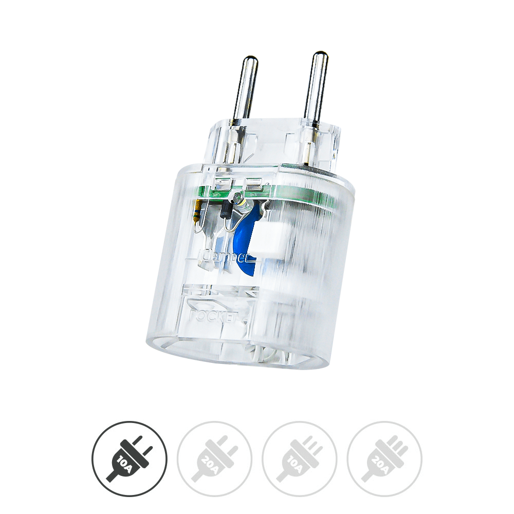 Encontraproduto.com.br - Protetor DPS Contra Raios E Surtos Elétricos Pocket 2 Pinos 10A Clamper
