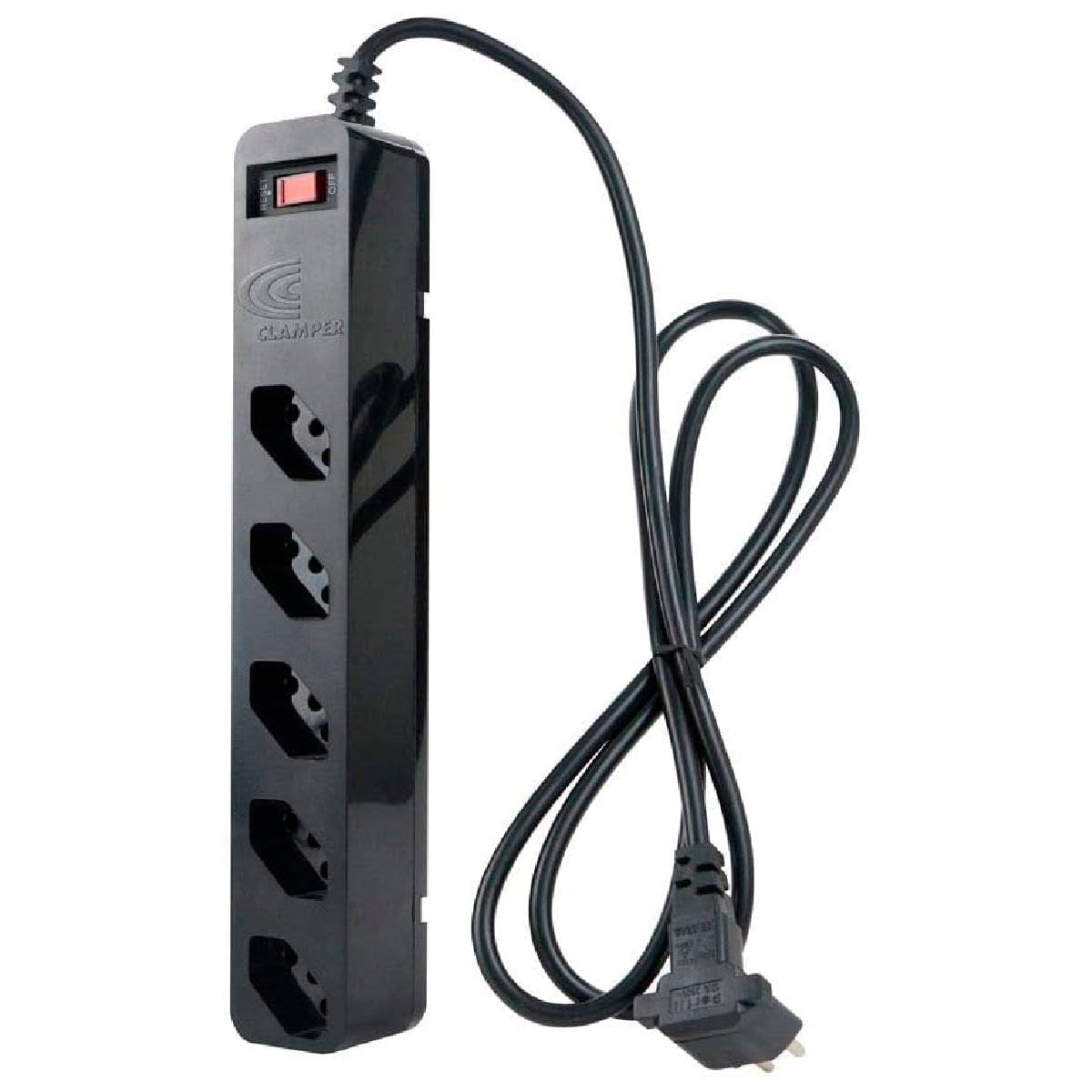 Encontraproduto.com.br - Filtro De Linha Dps 2P+T 10A Clamper Preto