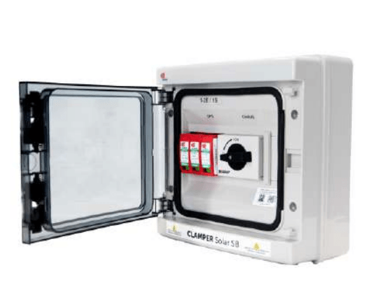 Encontraproduto.com.br - String Box CLAMPER Solar 2 Entradas e 1 Saídas 16A