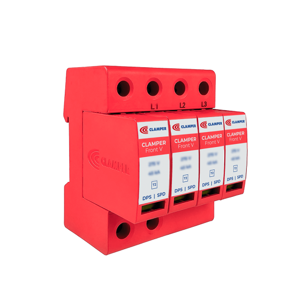 DPS CLAMPER FRONT V Tetrapolar 275V 15KA 4+0 / CI Classe II