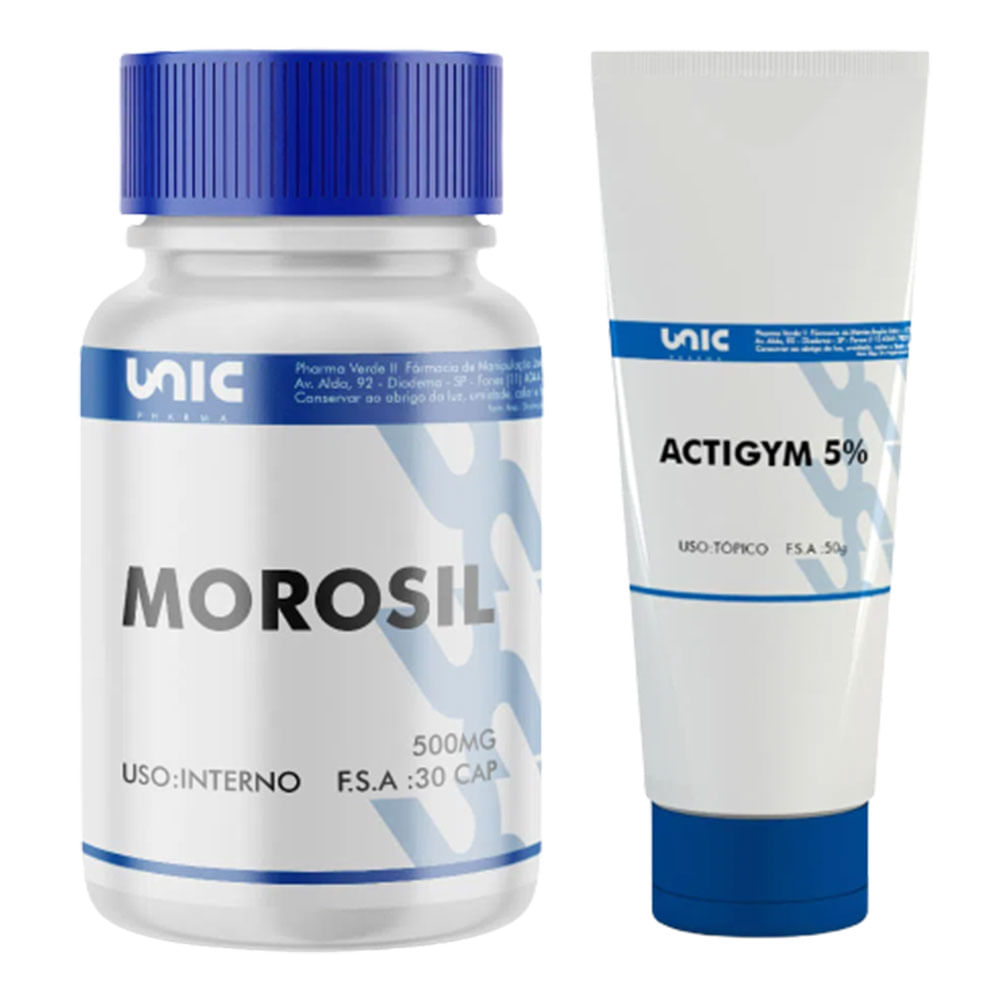 Morosil 30 Cáps + Actigym 50g com selo de autenticidade
