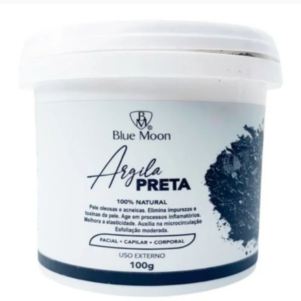 Encontraproduto.com.br - Blue Moon Argila Preta 100% Natural 100g