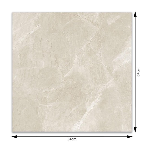 Encontraproduto.com.br - Porcelanato Delta Marmorizado Retificado Polido Fuji Sand Intense Tipo A 84X84cm - 2233-A