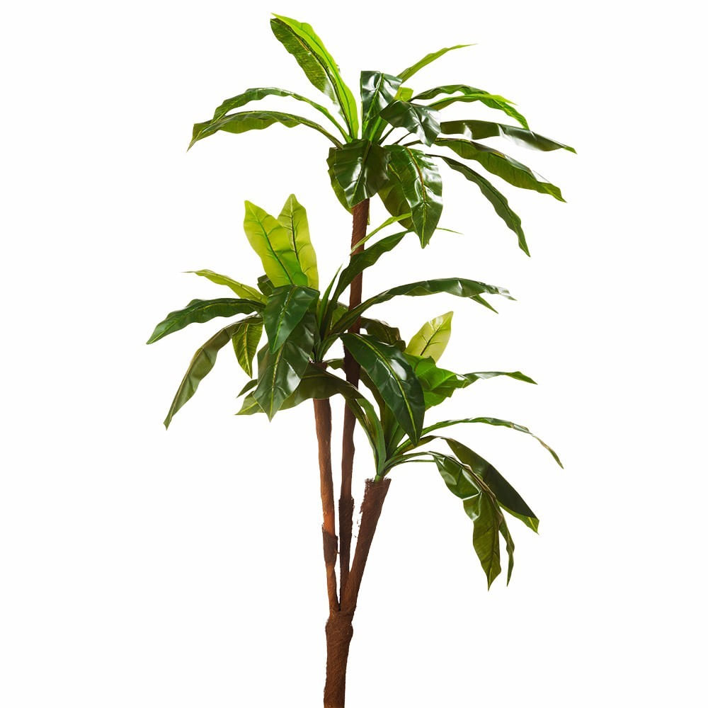 Encontraproduto.com.br - Árvore Artificial Frangipani com 3 Troncos e Folhas Toque Real | Formosinha