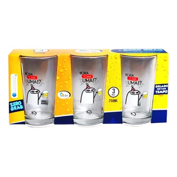 Copo Seu Lar Zero Grau 250ml Conjunto com 3 unidades