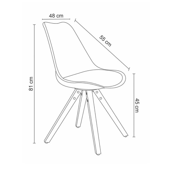 Encontraproduto.com.br - Cadeira Lígia Preta
