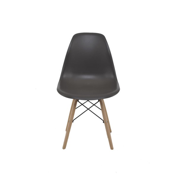 Encontraproduto.com.br - Cadeira Eiffel Base em Madeira sem Braço Cinza - RIVATTI