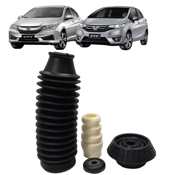 Kit Amortecedor Dianteiro completo Honda Fit e CitY 2009 até 2021 - Preço Unitário