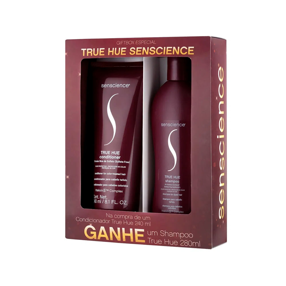 Encontraproduto.com.br - Kit Senscience True Hue Shampoo 280ml + Condicionador 240ml