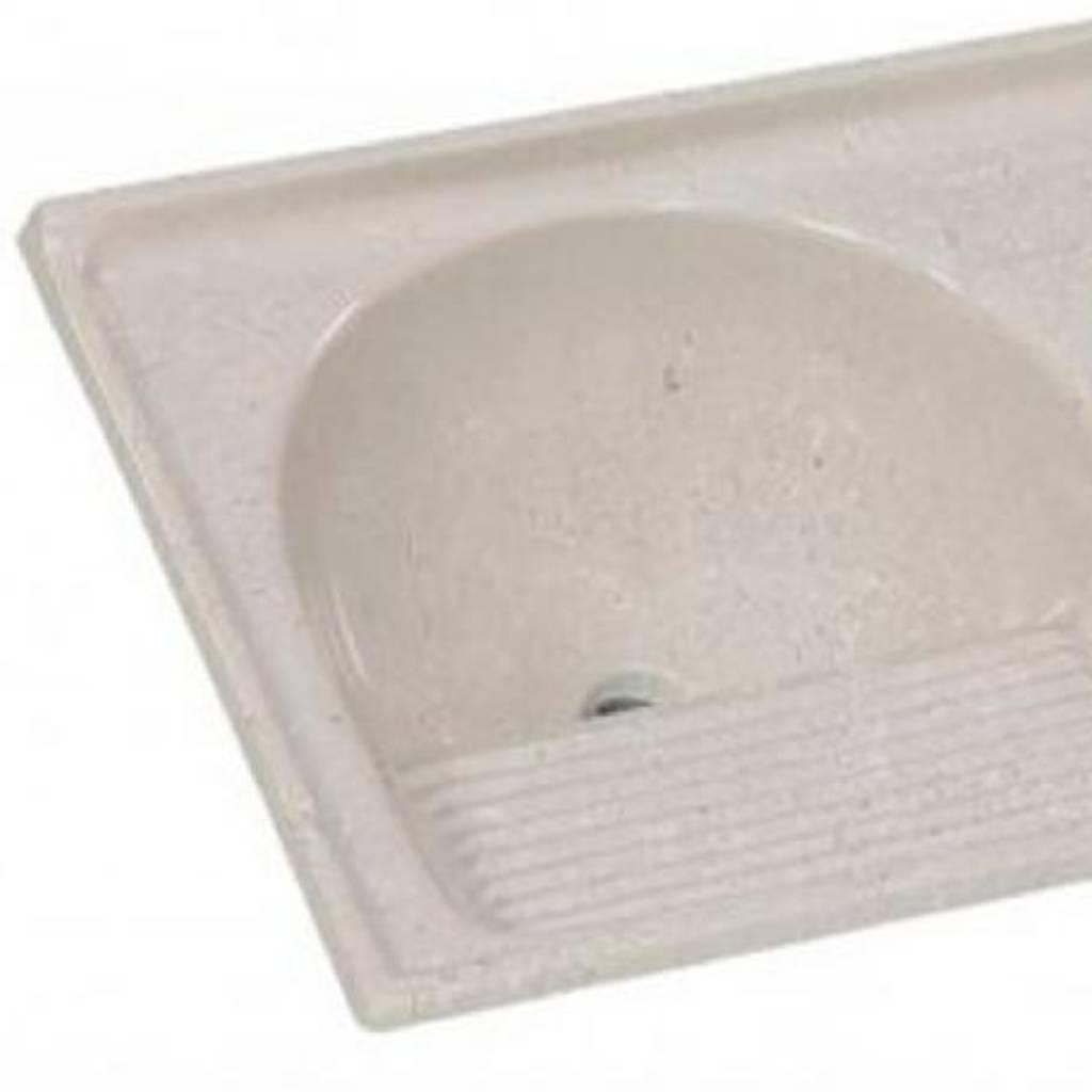 Encontraproduto.com.br - Tanque Rorato Sintetico Duplo 35lt 110x 55cm Travertino