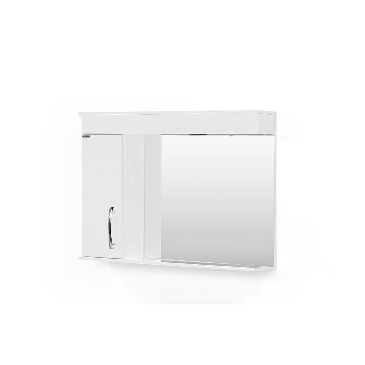 Espelheira Mônaco 1 Lâmpada Led 79.5cm Branco Aj Rorato