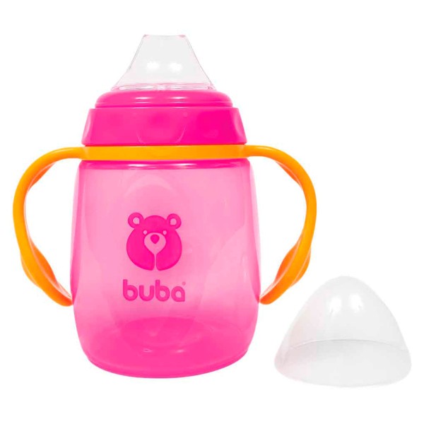 Copo com Alça 300ml - Rosa - Buba