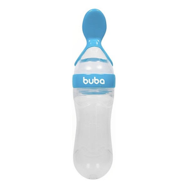 Encontraproduto.com.br - Colher Dosadora em Silicone Com Tampa Protetora Bebê Buba