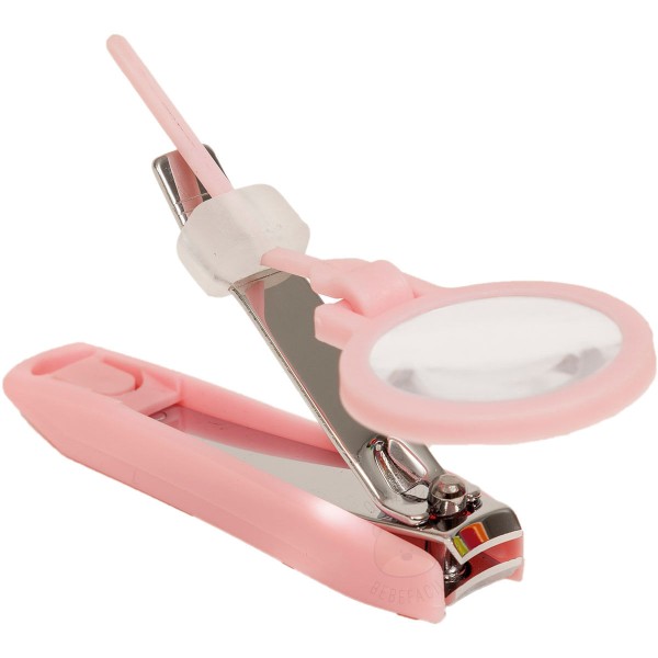 Cortador de Unha com Lupa Rosa (0m+) - Buba