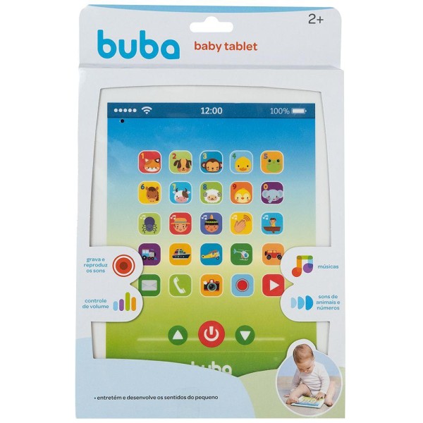 Encontraproduto.com.br - Tablet Infantil - Baby Tablet - Azul - Buba