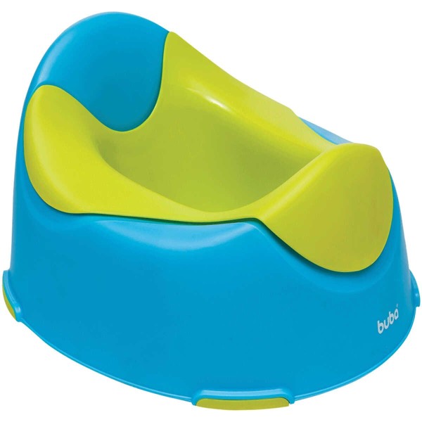 Encontraproduto.com.br - Troninho Infantil Para Bebê A Partir de 12 Meses Recipiente Removível Penico Azul e Verde Buba