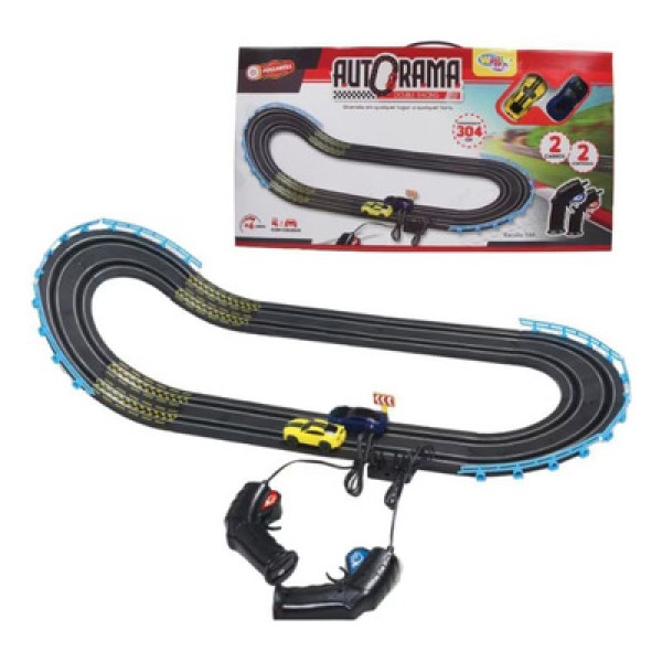 Encontraproduto.com.br - Autorama Pista Corrida Com Controle Remoto E Dois Carrinhos