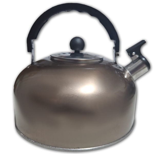 Encontraproduto.com.br - Chaleira Leiteira Com Apito 2,5l Aço Inoxidável Prime Bronze Metálico