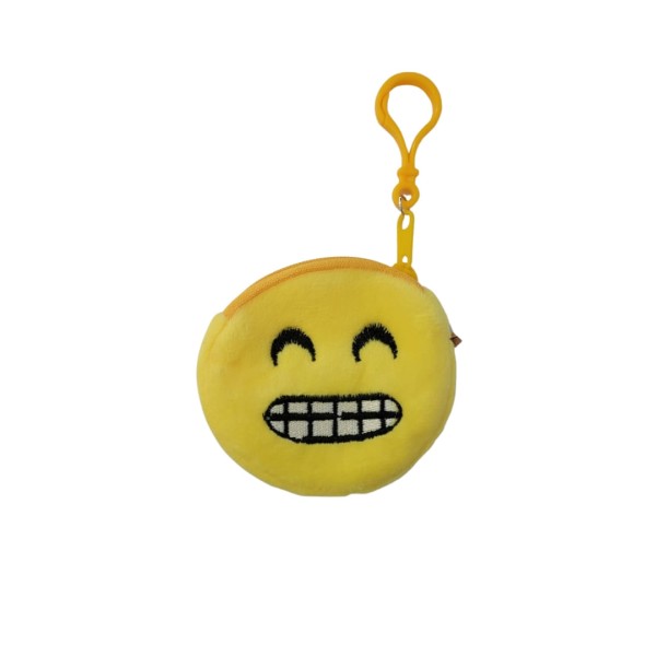 Encontraproduto.com.br - Chaveiro Porta Moeda Emoji Divertido Smile - Wellmix