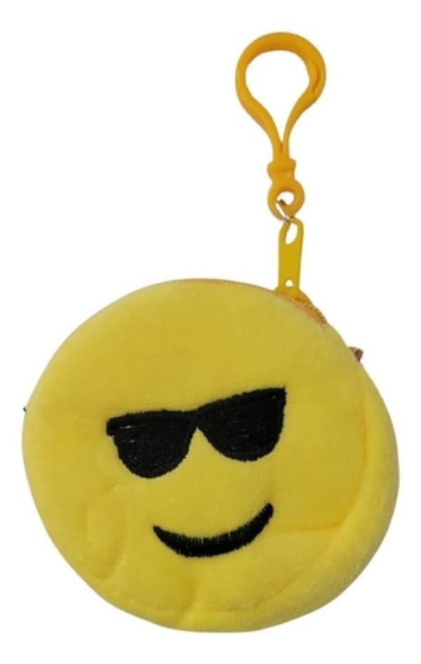 Encontraproduto.com.br - Chaveiro Porta Moeda Emoji Divertido Smile - Wellmix
