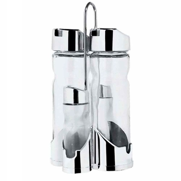 Encontraproduto.com.br - Jogo Wellmix 4 Pe As Galheteiro Com Suporte Pl Stico 160/40ml (MP)