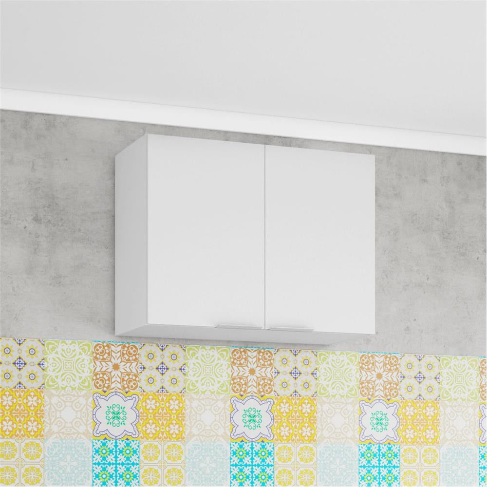Encontraproduto.com.br - Armário Aéreo Bartira Rubi com 2 Portas e 1 Prateleira - 80cm de largura