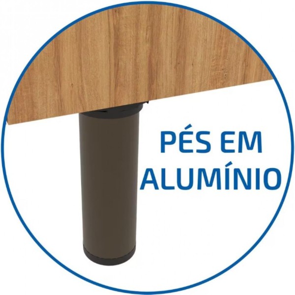Encontraproduto.com.br - Balcão Bartira Cristal MDP 15mm para Cooktop e Forno - 80cm de largura Lâmina Mel