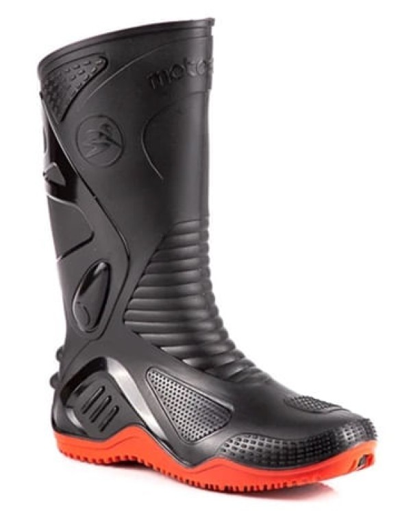 Bota Pvc Preto/Solado vermelho 29CM 44 CA34798 Motosaf
