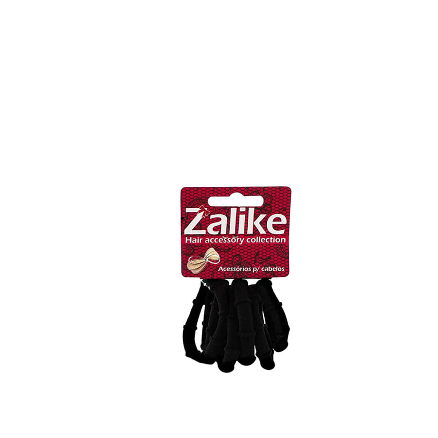 Encontraproduto.com.br - Prendedor de Cabelo Elástico Zalike Sem Metal 6mm Cores Sortidas com 6 Unidades