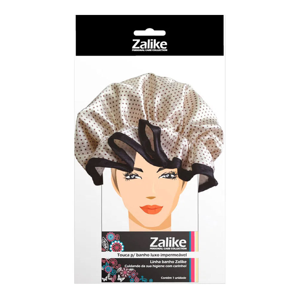 Encontraproduto.com.br - Touca para Banho Zalike Luxo Impermeável com 1 Unidade