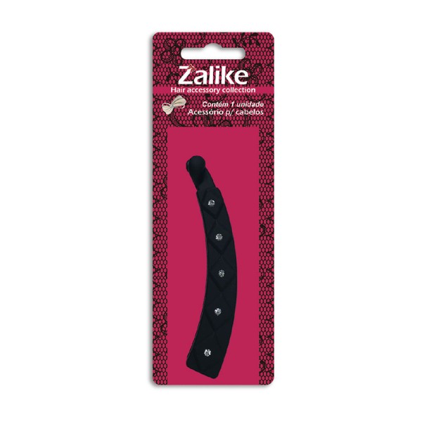 Encontraproduto.com.br - Presilha Para Cabelo Zalike Banana Com Strass G - 250
