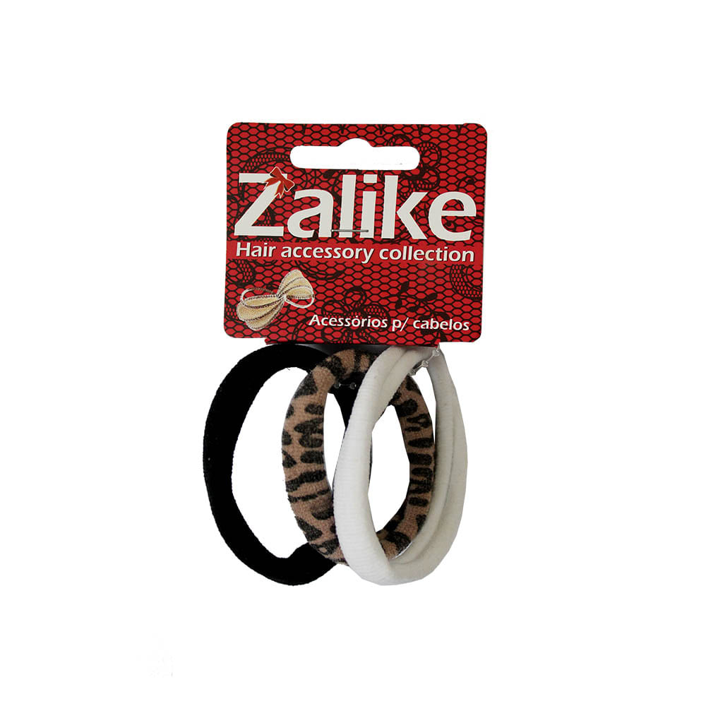 Encontraproduto.com.br - Kit Elásticos de Cabelo Tamanho G com 3 Zalike 240-L